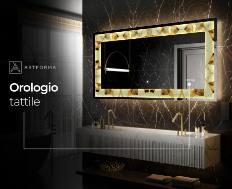 Decorativi specchio da parete retroilluminato - Glow Geometry #8