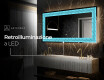 Decorativi specchio da parete retroilluminato - Divergent Lines #7