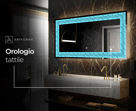 Decorativi specchio da parete retroilluminato - Divergent Lines #8