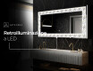 Decorativi specchio da parete retroilluminato - Dynamic Whirls #6