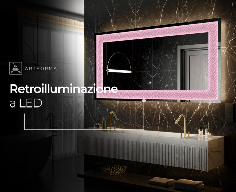 Decorativi specchio da parete retroilluminato - Experimental Compositions #7