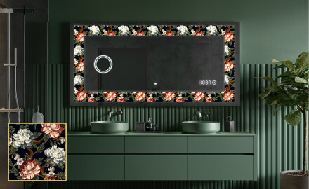 Decorativi specchio da parete retroilluminato - Plant Rhythms