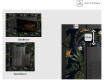 Decorativi specchio da parete retroilluminato - Vintage Leaves #2