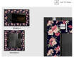 Decorativi specchio da parete retroilluminato - Floral Layouts #2