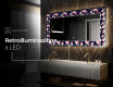 Decorativi specchio da parete retroilluminato - Floral Layouts #8