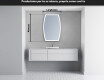 Specchio da bagno LED di forma irregolare M222 #5