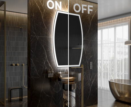Specchio da bagno LED di forma irregolare M222 #3