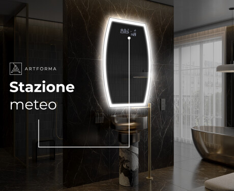 Specchio da bagno LED di forma irregolare M222 #6