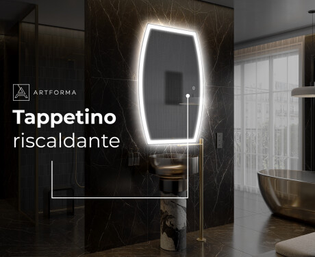 Specchio da bagno LED di forma irregolare M222 #8