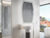 Specchio da bagno LED di forma irregolare M223