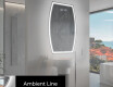 Specchio da bagno LED di forma irregolare M223 #3