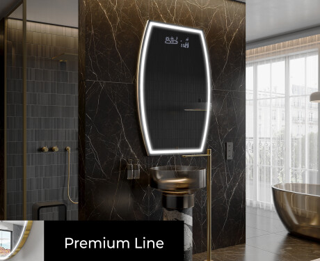 Specchio da bagno LED di forma irregolare M223 #4