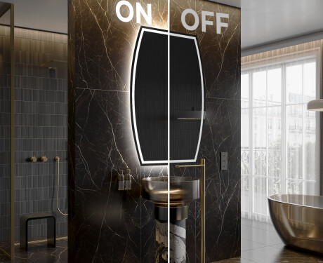 Specchio da bagno LED di forma irregolare M223 #3
