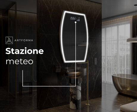 Specchio da bagno LED di forma irregolare M223 #7