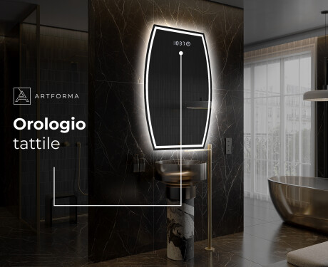 Specchio da bagno LED di forma irregolare M223 #8