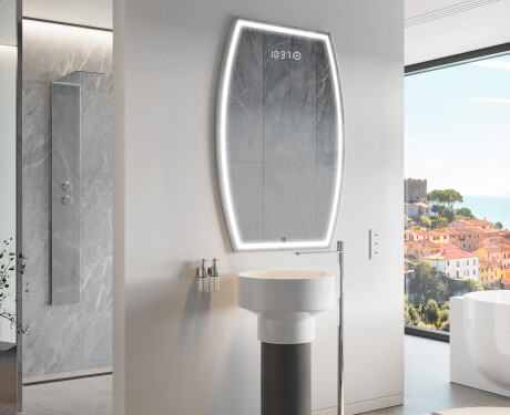 Specchio da bagno LED di forma irregolare M223 #9