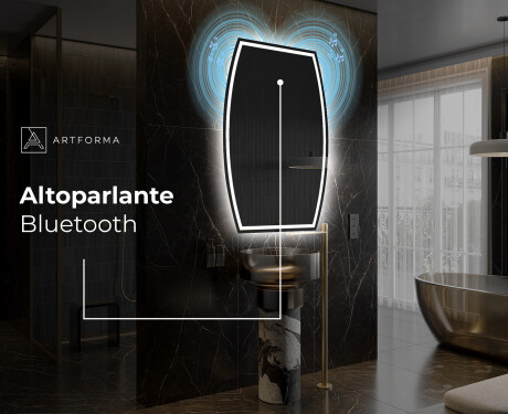 Specchio da bagno LED di forma irregolare M223 #5