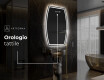 Specchio da bagno LED di forma irregolare M223 #7