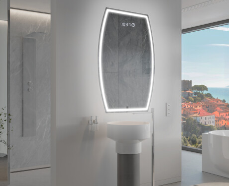 Specchio da bagno LED di forma irregolare M223 #9