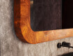 Specchio stondato con cornice in pietra L293 #3