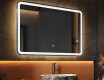 Specchio bagno retroilluminato LED 100x70cm con Dual color, Interruttore tattile, Tappetino riscaldante, Altoparlante Bluetooth - L141 #2