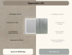 Specchio bagno retroilluminato LED 100x70cm con Dual color, Interruttore tattile, Tappetino riscaldante, Altoparlante Bluetooth - L141 #7