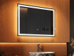 Specchio bagno retroilluminato LED 80x60cm con Dual color, Interruttore tattile, Stazione - L01