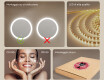 Specchio rotondo con luce LED per bagno 80cm con Dual color, Interruttore tattile #5