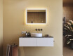 Specchiera rettangolare da bagno con luce LED 80x60cm con Dual color, Interruttore tattile #8