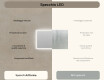 Specchio rettangolare da bagno con LED 120x70cm con Dual color, Interruttore tattile #6