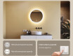 Specchio rotondo da bagno retroilluminato LED 60cm con Dual color, Interruttore tattile, Tappetino riscaldante #4