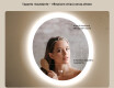 Specchio rotondo con luce LED per bagno 80cm con Dual color, Interruttore tattile, Tappetino riscaldante #5