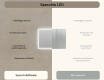 Specchio rettangolare da bagno retroilluminato LED 100x70cm con Dual color, Interruttore tattile, Tappetino riscaldante #7