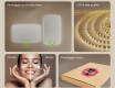 Specchio rettangolare da bagno con illuminazione LED 80x60/60x80 cm, doppio colore, interruttore touch, tappetino riscaldante #5