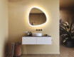 Specchio irregolare con illuminazione, 84×84 cm, bicolore, interruttore touch, tappetino riscaldante #9