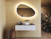 Specchio irregolare con illuminazione, 114×84 cm, bicolore, interruttore touch, tappetino riscaldante #9