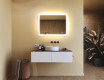 Specchio da bagno arrotondato con illuminazione LED, 80×60 cm, bicolore, interruttore touch, tappetino riscaldante #9