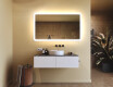 Specchio da bagno arrotondato con illuminazione LED, 120×70 cm, bicolore, interruttore touch, tappetino riscaldante #9