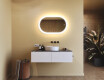 Specchio da bagno illuminato, 80×50 cm, bicolore, interruttore touch, tappetino riscaldante #9