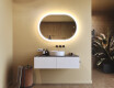 Specchio da bagno illuminato, 100×70 cm, bicolore, interruttore touch, tappetino riscaldante #9