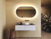 Specchio da bagno illuminato, 120×70 cm, bicolore, interruttore touch, tappetino riscaldante #9