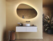 Specchio irregolare con illuminazione, 114×84 cm, bicolore, interruttore touch, tappetino riscaldante #9