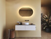Specchio da bagno illuminato, 80×50 cm, bicolore, interruttore touch, tappetino riscaldante #9
