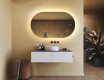 Specchio da bagno illuminato, 120×70 cm, bicolore, interruttore touch, tappetino riscaldante #9