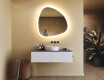 Specchio irregolare con illuminazione, 94×94 cm, bicolore, interruttore touch, tappetino riscaldante #9