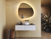 Specchio irregolare con illuminazione, 94×94 cm, bicolore, interruttore touch, tappetino riscaldante #9