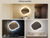 Specchio da bagno con illuminazione, 74×64 cm, doppia tonalità, interruttore touch, tappetino riscaldante #2