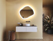 Specchio da bagno con illuminazione, 74×64 cm, doppia tonalità, interruttore touch, tappetino riscaldante #9
