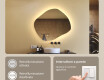 Specchio da bagno con illuminazione, 74×64 cm, bicolore, interruttore touch, tappetino riscaldante #4