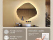 Specchio da bagno con illuminazione, 94×84 cm, bicolore, interruttore touch, tappetino riscaldante #4
